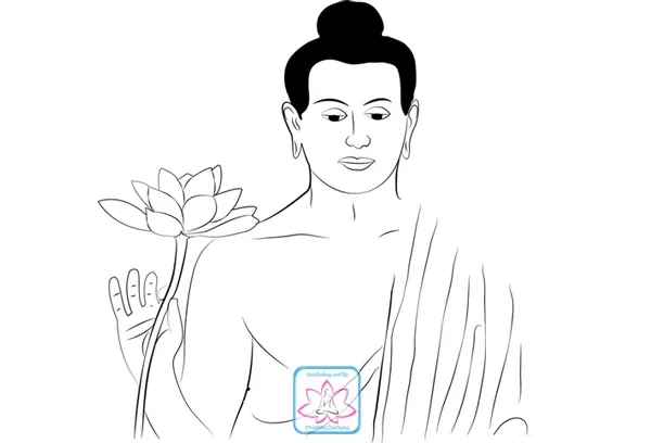 Tranh Đức Phật vẽ bằng bút chì image-1731932674277