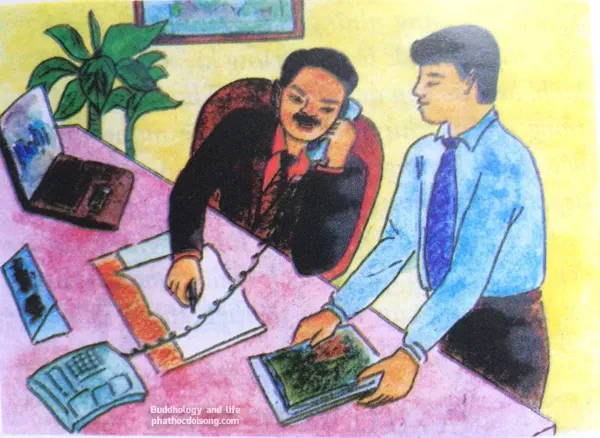 Tranh vẽ 'nhân quả ba đời' của Diệu Trí Tranh vẽ "nhân quả ba đời" của Diệu Trí image-1731746325761