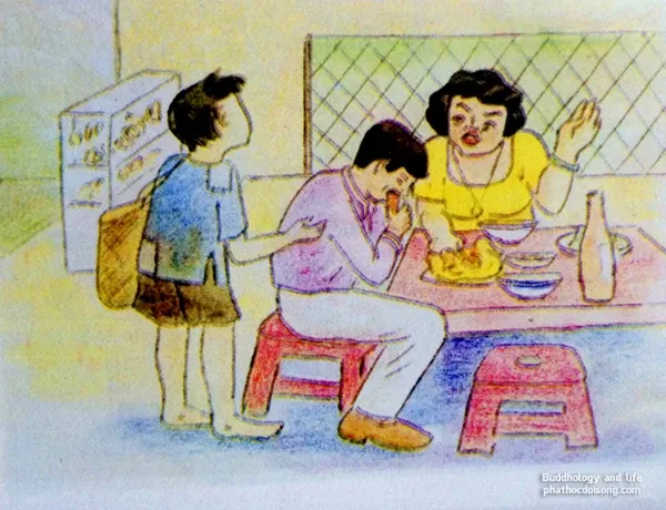 Tranh vẽ 'nhân quả ba đời' của Diệu Trí Tranh vẽ "nhân quả ba đời" của Diệu Trí image-1731746329485