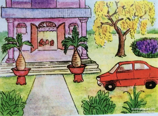 Tranh vẽ 'nhân quả ba đời' của Diệu Trí Tranh vẽ "nhân quả ba đời" của Diệu Trí image-1731746331587