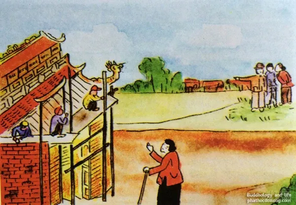 Tranh vẽ 'nhân quả ba đời' của Diệu Trí Tranh vẽ "nhân quả ba đời" của Diệu Trí image-1731746332344