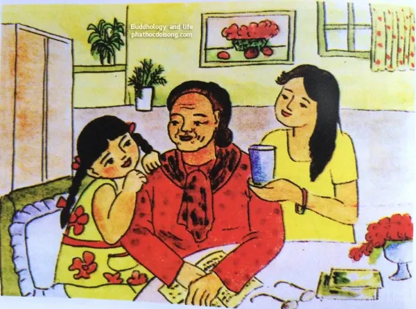 Tranh vẽ 'nhân quả ba đời' của Diệu Trí Tranh vẽ "nhân quả ba đời" của Diệu Trí image-1731746333033