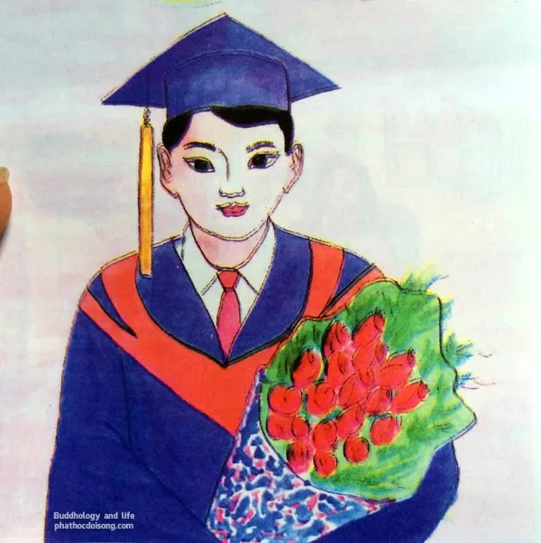 Tranh vẽ 'nhân quả ba đời' của Diệu Trí Tranh vẽ "nhân quả ba đời" của Diệu Trí image-1731746335681