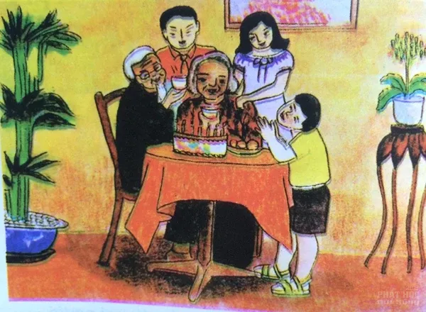 Tranh vẽ "nhân quả ba đời" của Diệu Trí (phần 1) image-1731746423192