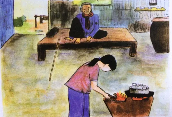 Tranh vẽ "nhân quả ba đời" của Diệu Trí (phần 1) image-1731746423781