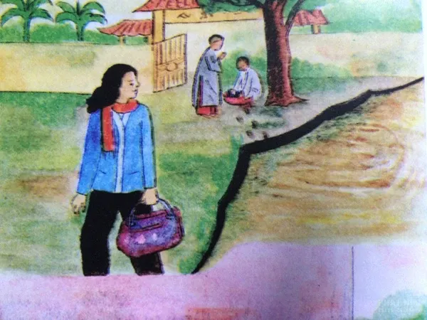 Tranh vẽ "nhân quả ba đời" của Diệu Trí (phần 1) image-1731746426748