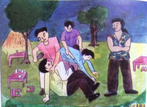 Tranh vẽ "nhân quả ba đời" của Diệu Trí (phần 1) image-1731746427830