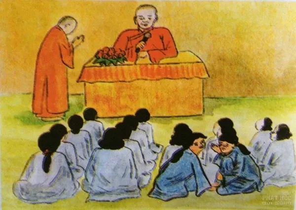 Tranh vẽ "nhân quả ba đời" của Diệu Trí (phần 1) image-1731746434626