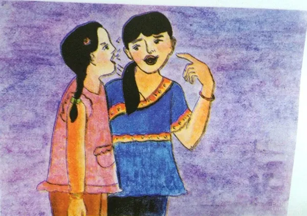 Tranh vẽ "nhân quả ba đời" của Diệu Trí (phần 1) image-1731746435115