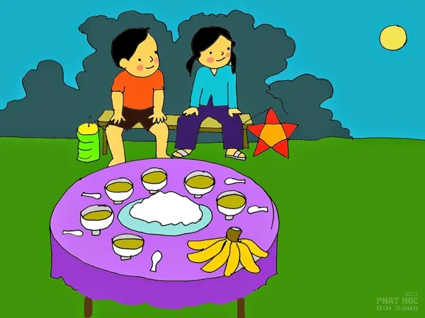 Tranh vẽ Trung Thu thuần Việt của Phạm Hoan image-1731939263583