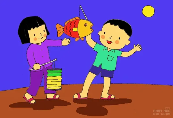 Tranh vẽ Trung Thu thuần Việt của Phạm Hoan image-1731939265729