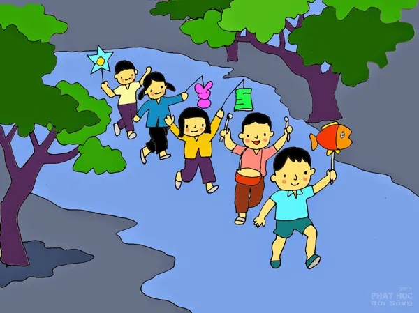 Tranh vẽ Trung Thu thuần Việt của Phạm Hoan image-1731939266371