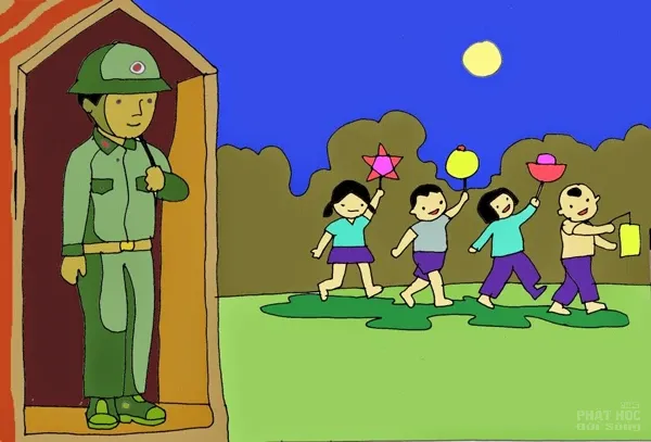 Tranh vẽ Trung Thu thuần Việt của Phạm Hoan image-1731939267062