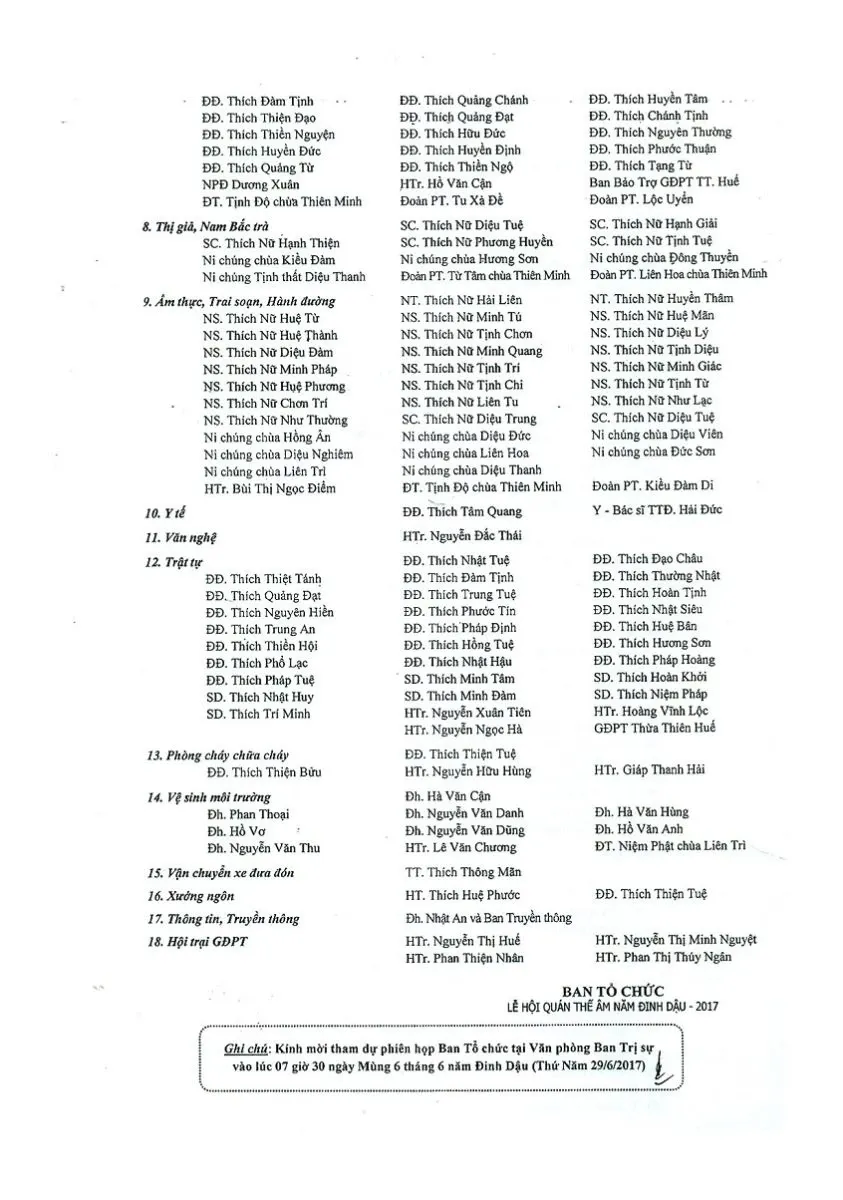 TT. Huế: Thông tư tổ chức Lễ hội Quán Thế Âm năm 2017 image-1732290865633