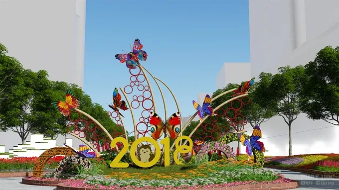 Xem mô hình đường hoa Nguyễn Huệ 2018 image-1731939737395