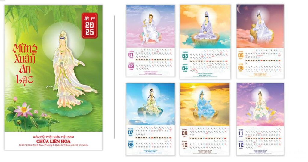 Mẫu Thiết Kế In Ấn Lịch Tết 2025 - Phật Học Đời Sống 3 Mẫu Thiết Kế In Ấn Lịch Tết 2025 - Phật Học Đời Sống