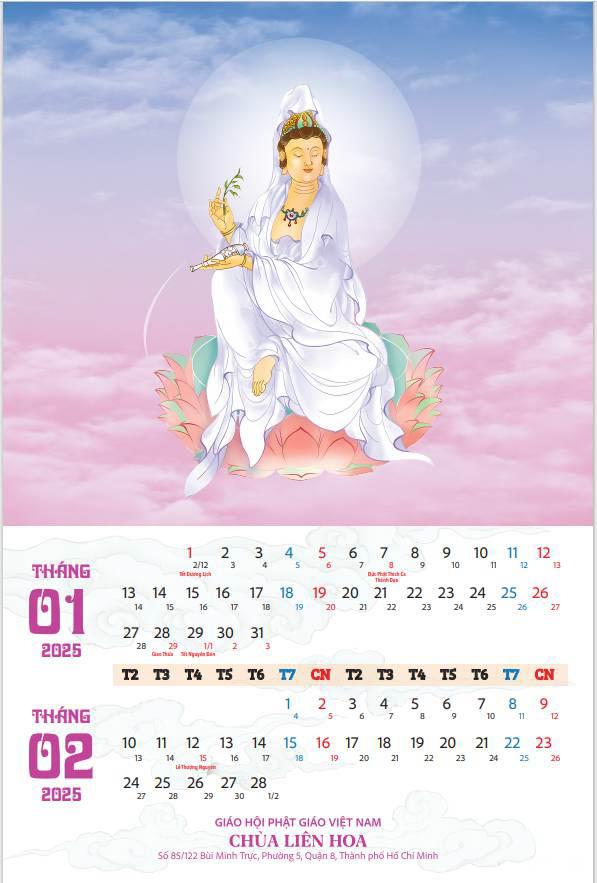 Mẫu Thiết Kế In Ấn Lịch Tết 2025 - Phật Học Đời Sống