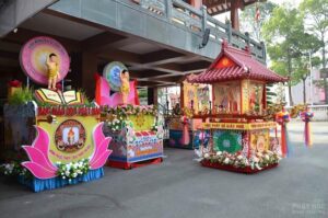 Thiết kế thi công Kiệu rước Phật, xe Hoa Phật Đản Vesak 2025