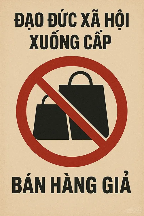 Đạo đức xã hội đang xuống cấp – thực trạng đáng báo động cần hành động ngay 1 Hiện nay tệ nạn bán hàng giả tràn lan trên mạng và các cửa hàng chưa được sự kiểm tra của cơ quan chức năng.