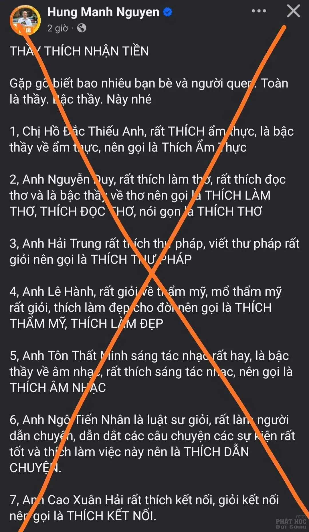Thầy Thích Nhận Tiền 